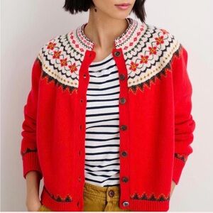 ❄️ ❤️ Alex Mill Hilde Fair Isle Cardigan Sweater